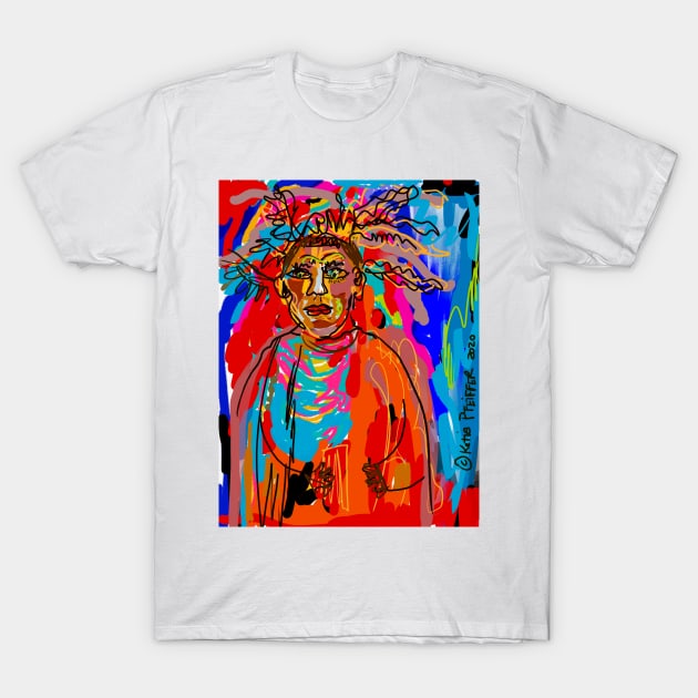 Shaman  Digital Drawing T-Shirt by Kater